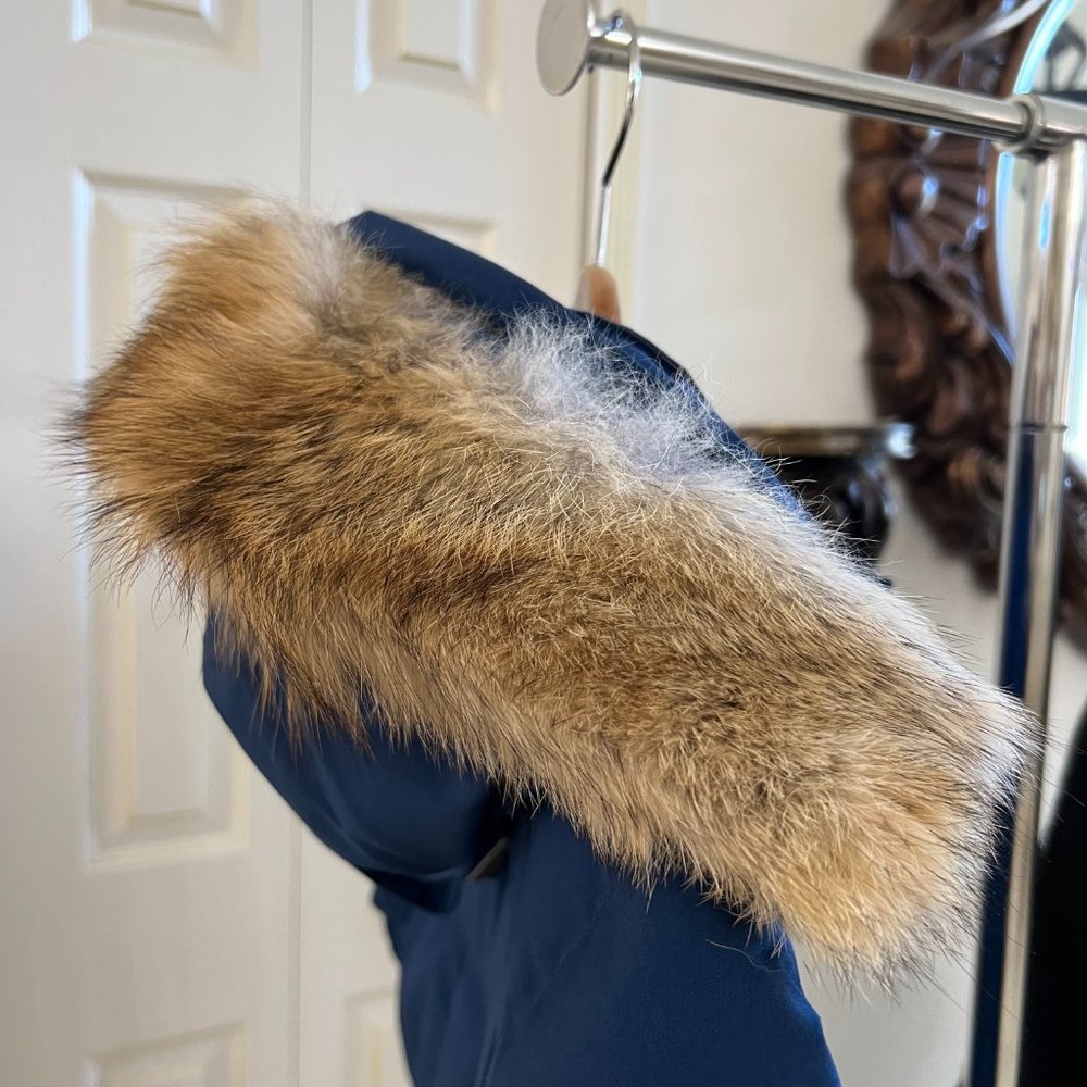 Canada Goose Men's Emory Down Parka With Fur-Trim Hood In Northern Night - Picture 9 of 14